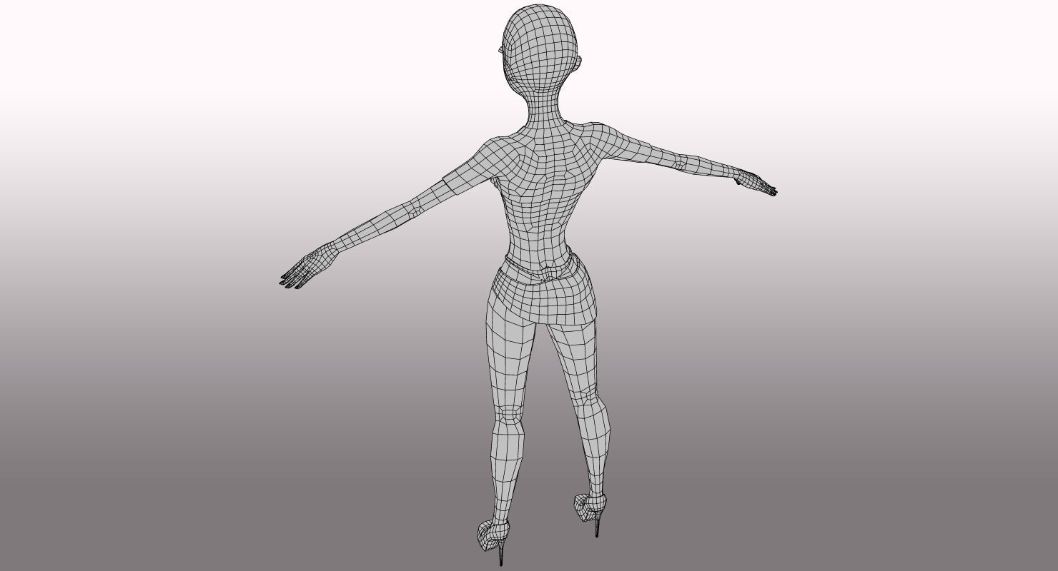 Jenny Rigged Low-poly 3D model_13