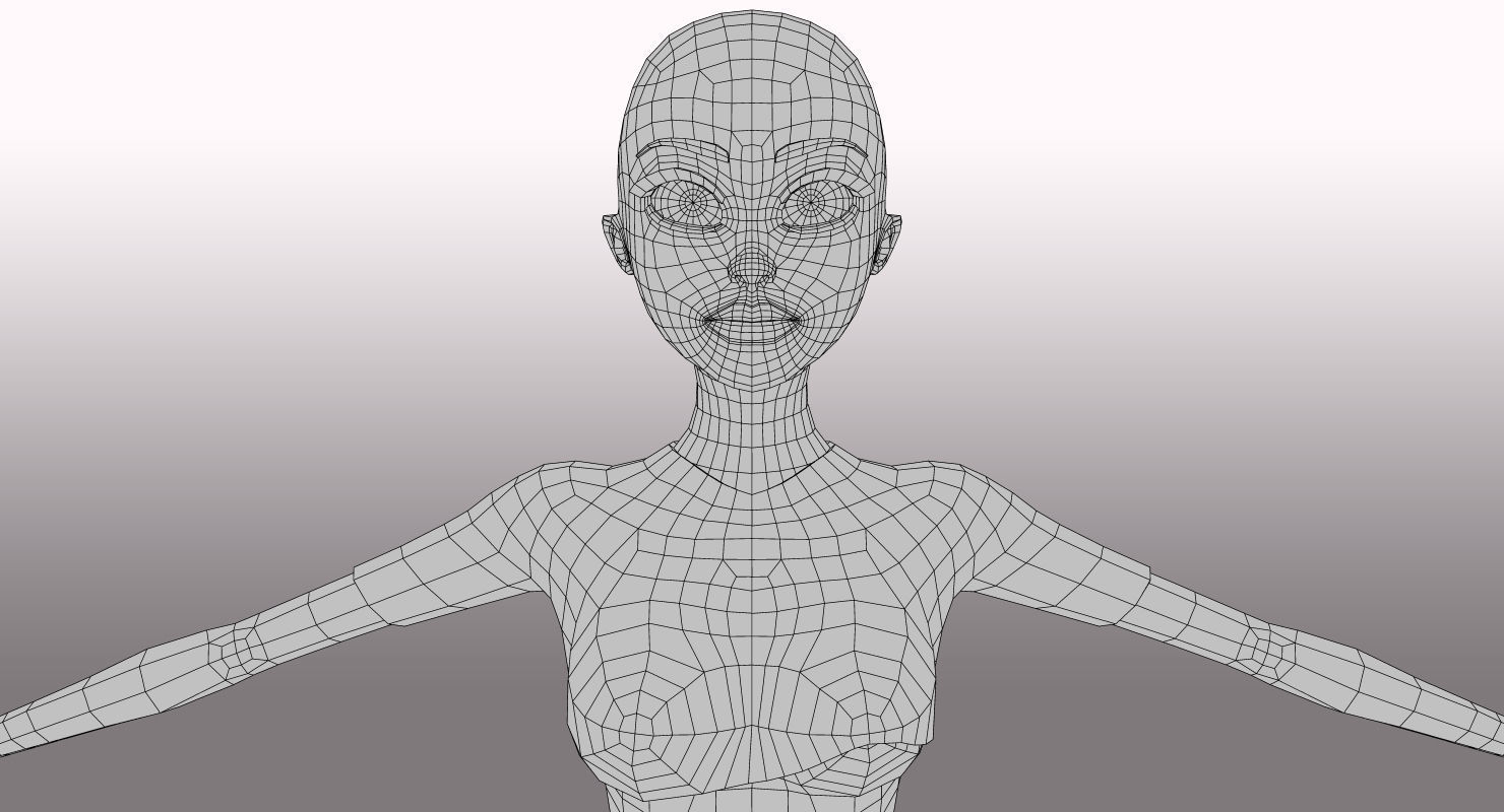 Jenny Rigged Low-poly 3D model_10