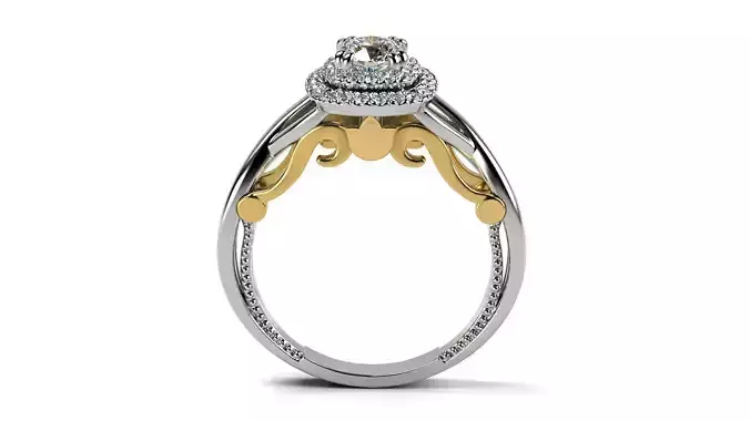 Double Halo UPDECK Setting Ring