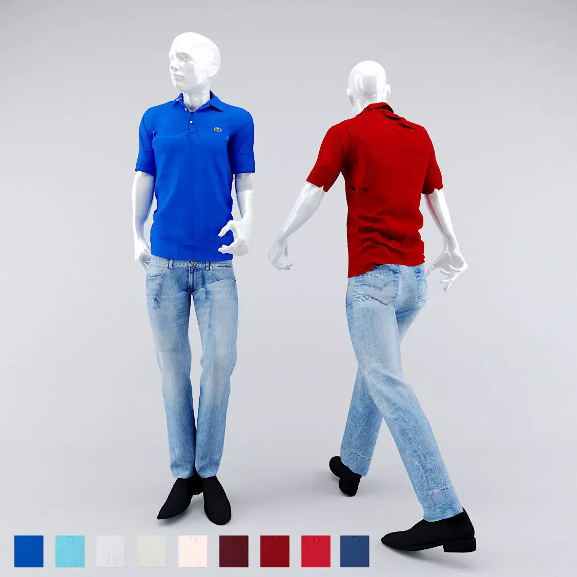 Lacoste mannequin man1 3D model_0