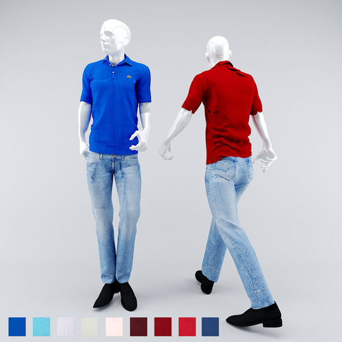 Lacoste mannequin man1 3D model