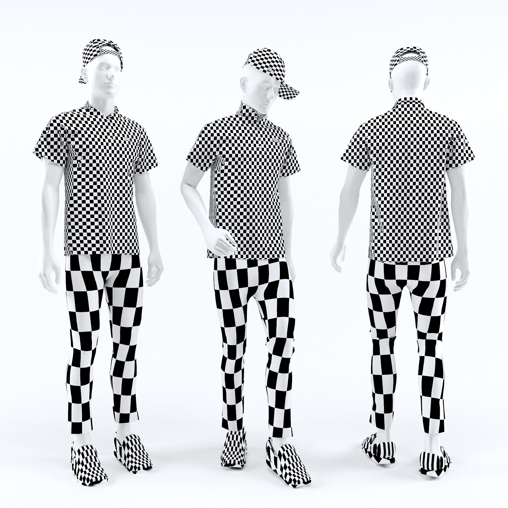 Lacoste mannequin man polo  3D model_1