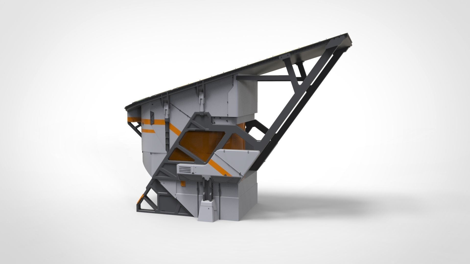 sci-fi solar collector 3D model_5