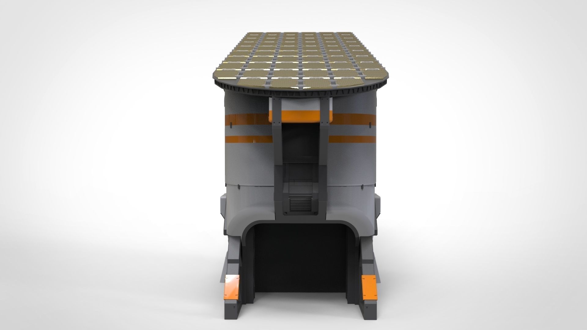 sci-fi solar collector 3D model_9