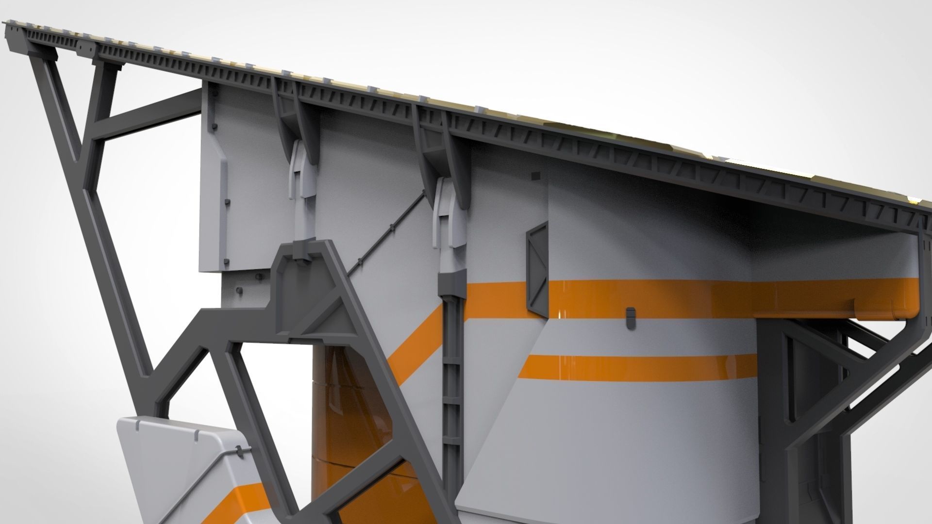 sci-fi solar collector 3D model_10