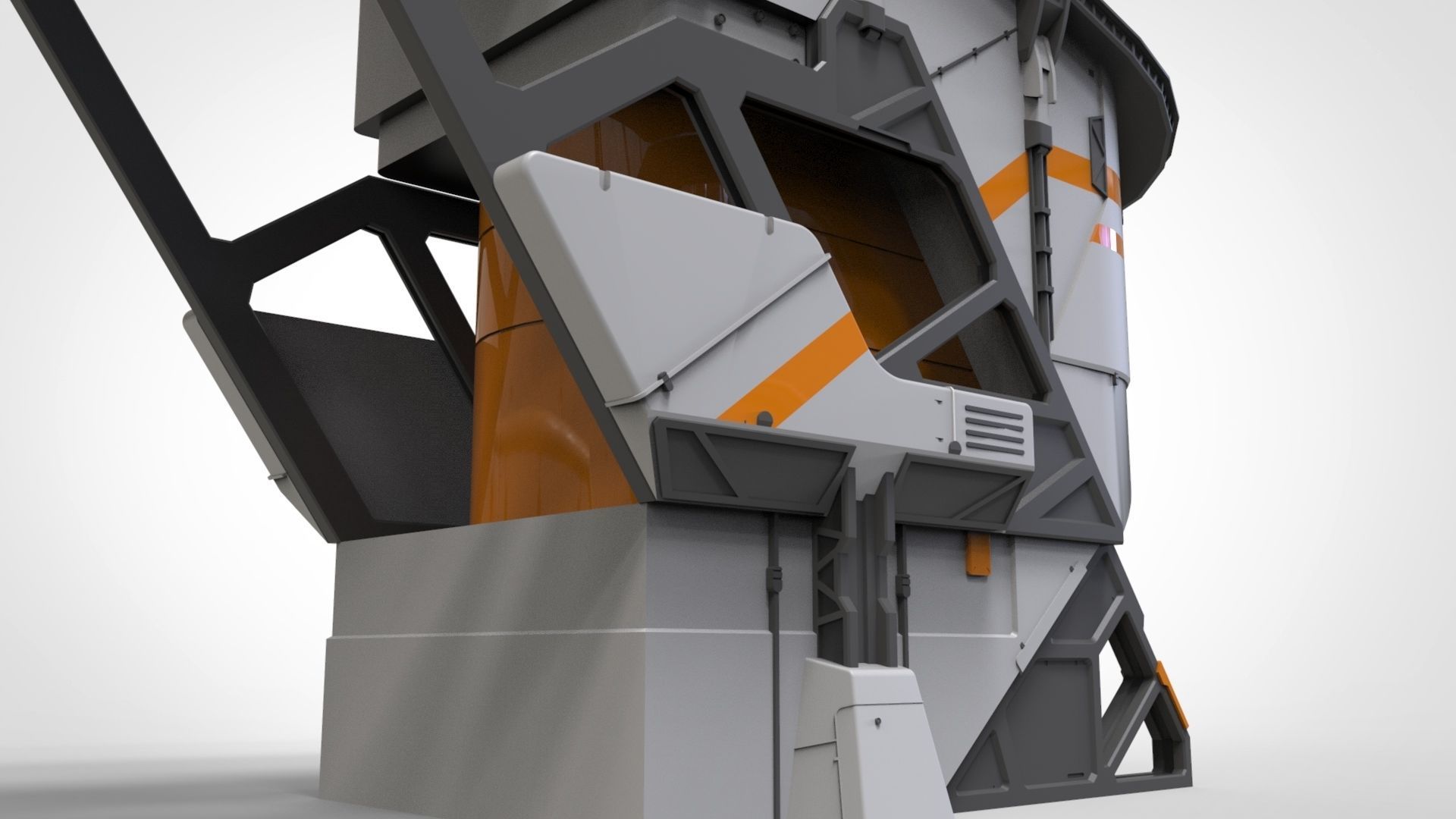 sci-fi solar collector 3D model_11