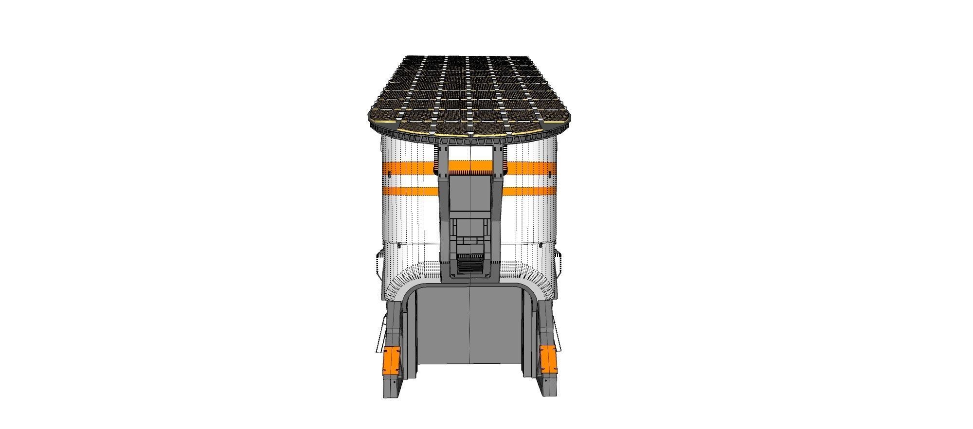 sci-fi solar collector 3D model_14