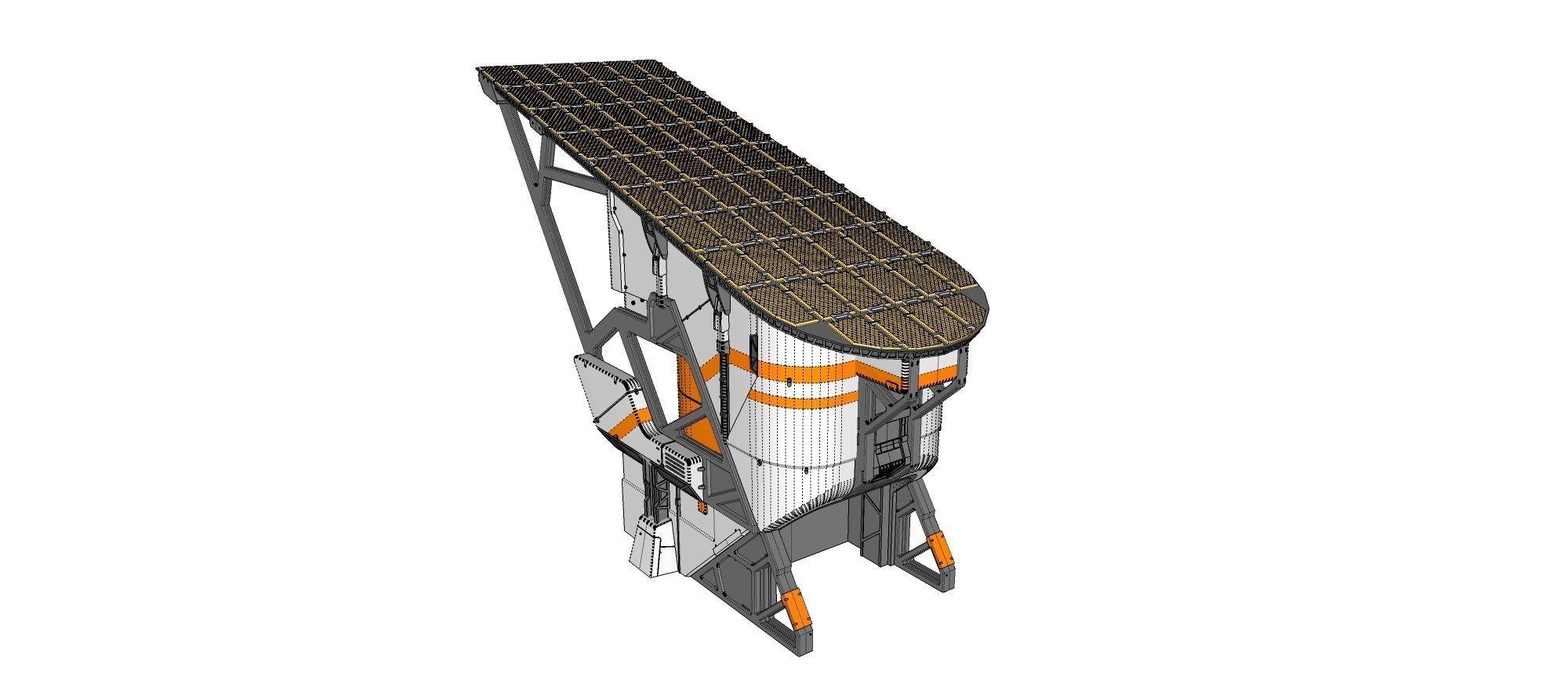 sci-fi solar collector 3D model_13