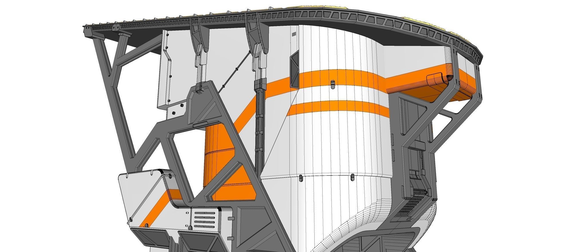 sci-fi solar collector 3D model_20