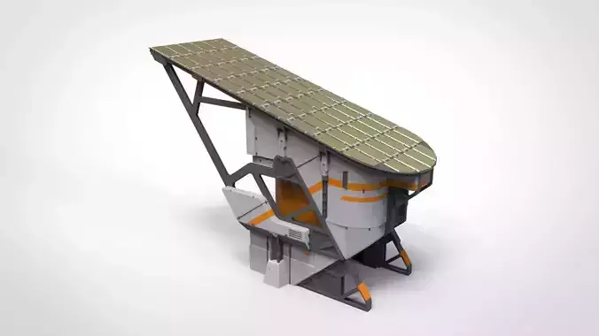sci-fi solar collector 3D model