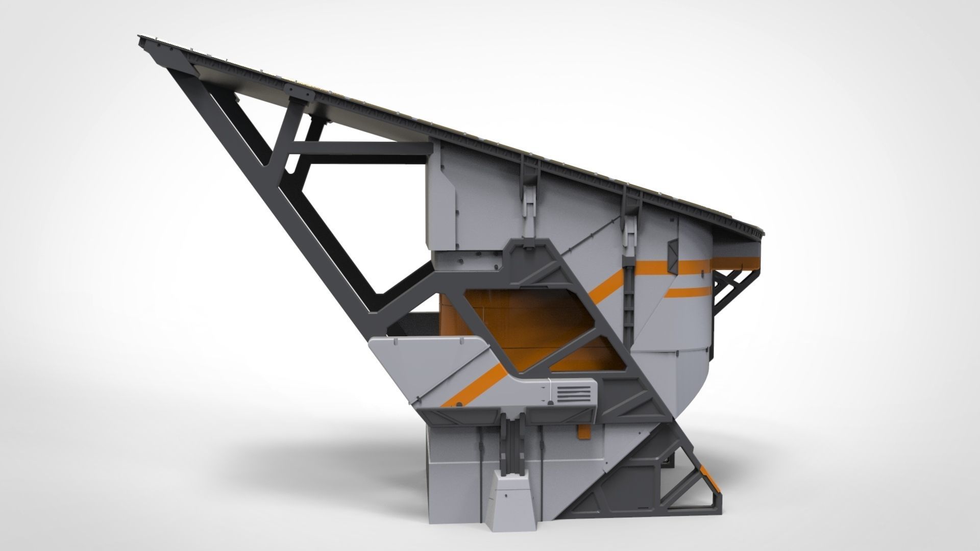 sci-fi solar collector 3D model_7