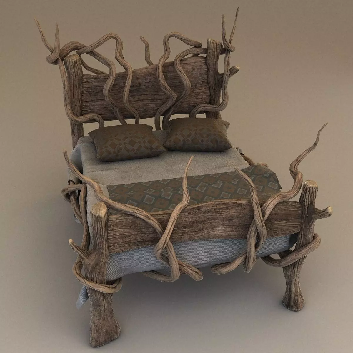 Fantasy bed 3D model