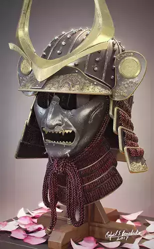 Samurai Helmet 3D model