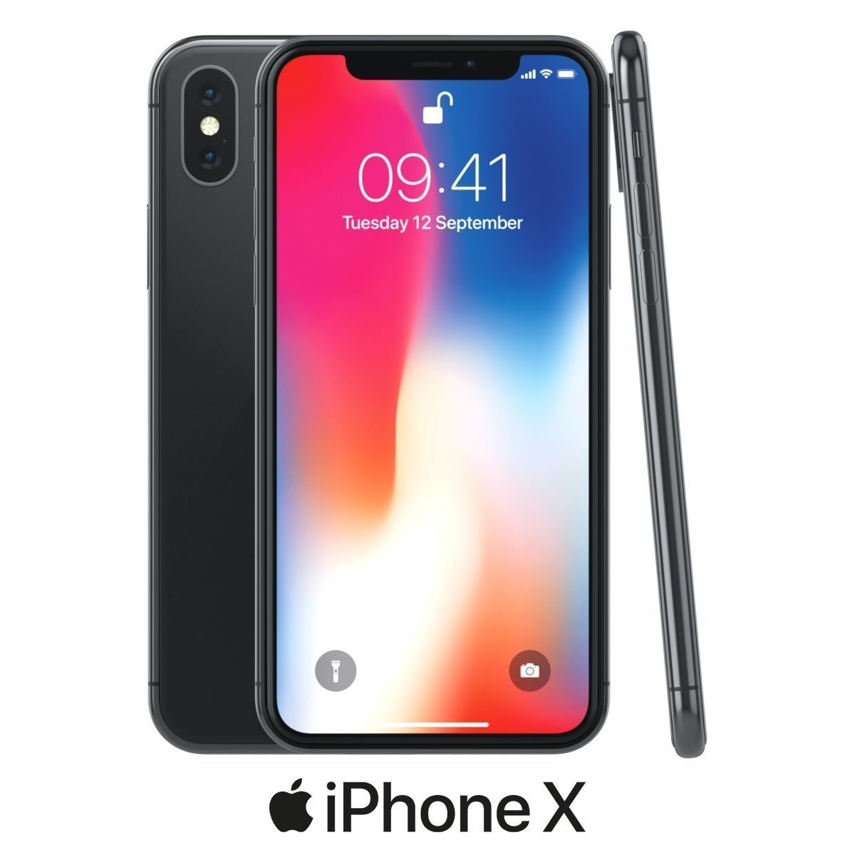 Apple iPhone X model 3D model_1