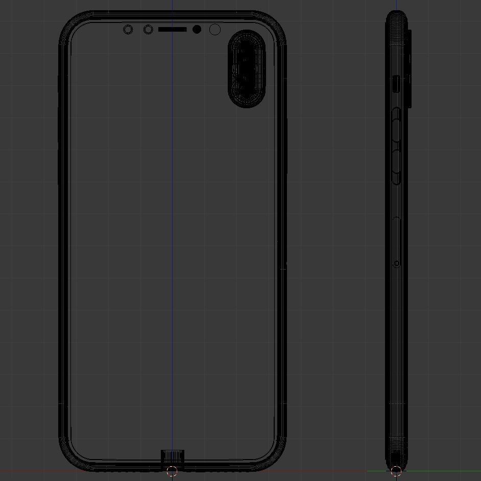 Apple iPhone X model 3D model_21