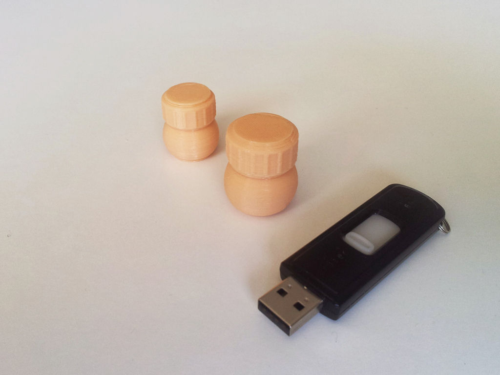 Bottle and Screw Cap 3D print model_1