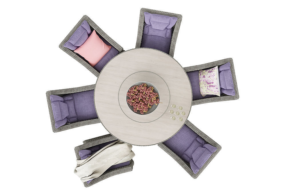 Comfort Outdoor Furnitures Set 3D model_6