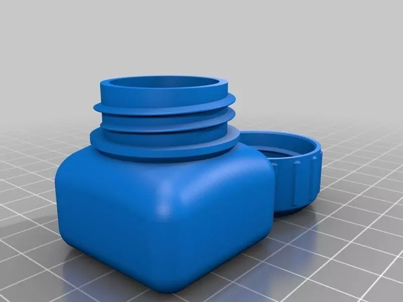 Bottle and Screw Cap Free 3D print model_0