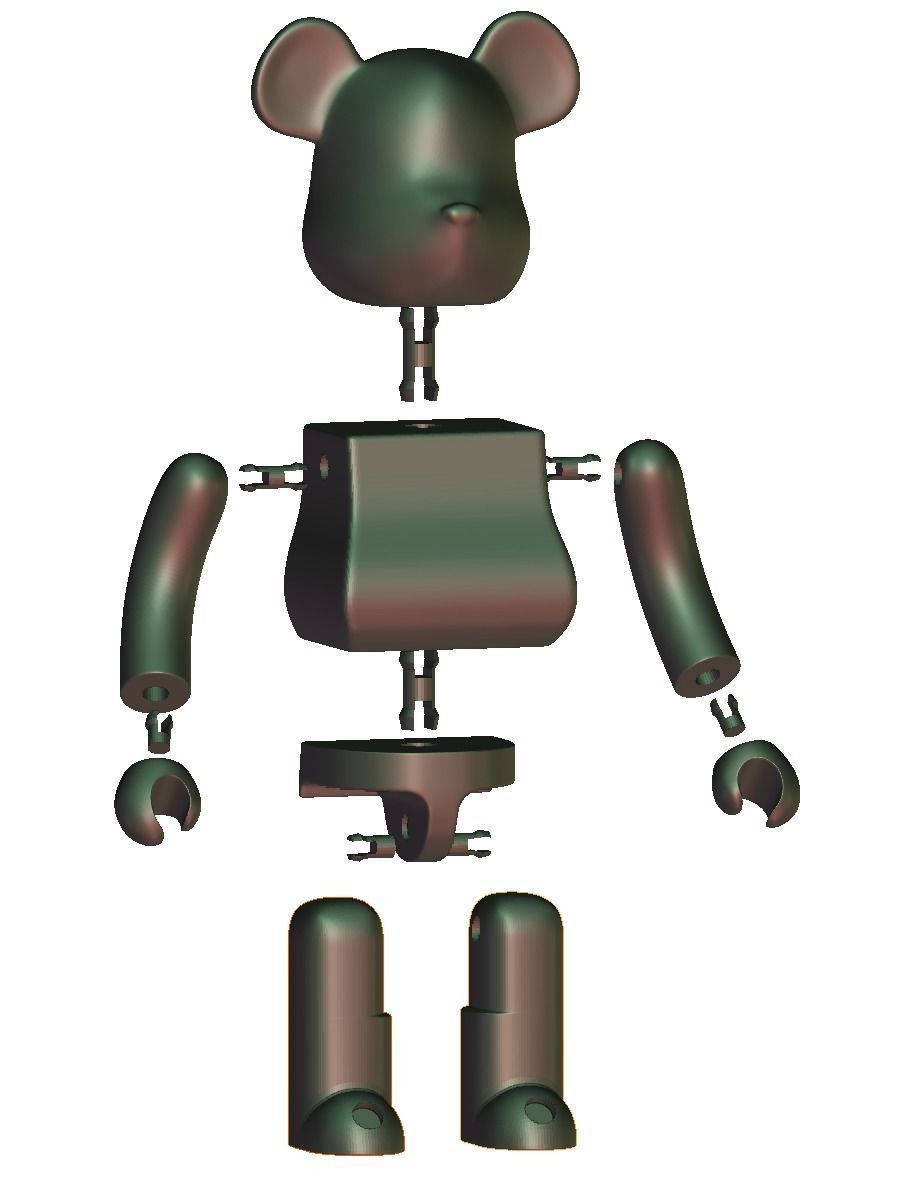 Bearbrick for 3D print 3D print model_2