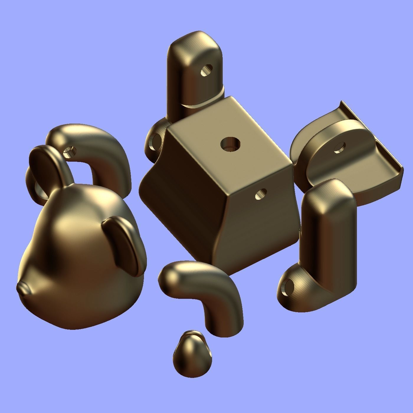 Bearbrick for 3D print 3D print model_5