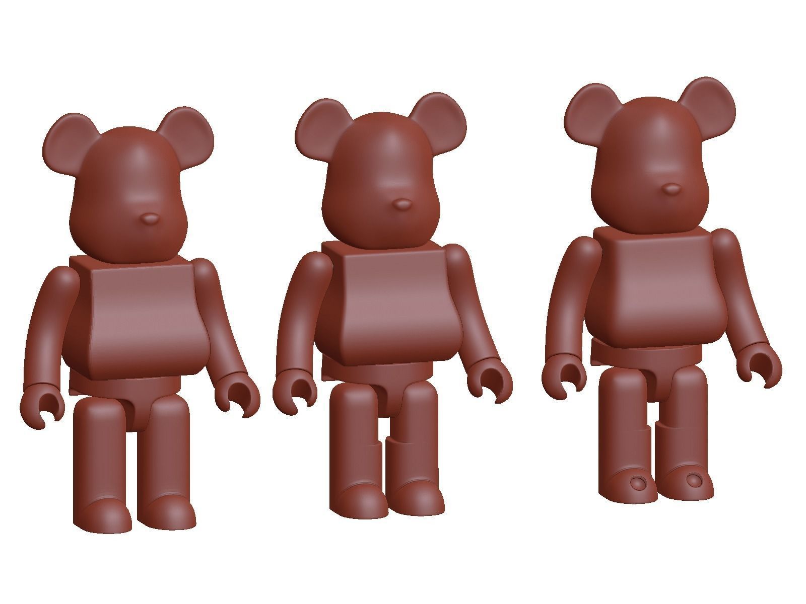 Bearbrick for 3D print 3D print model_1