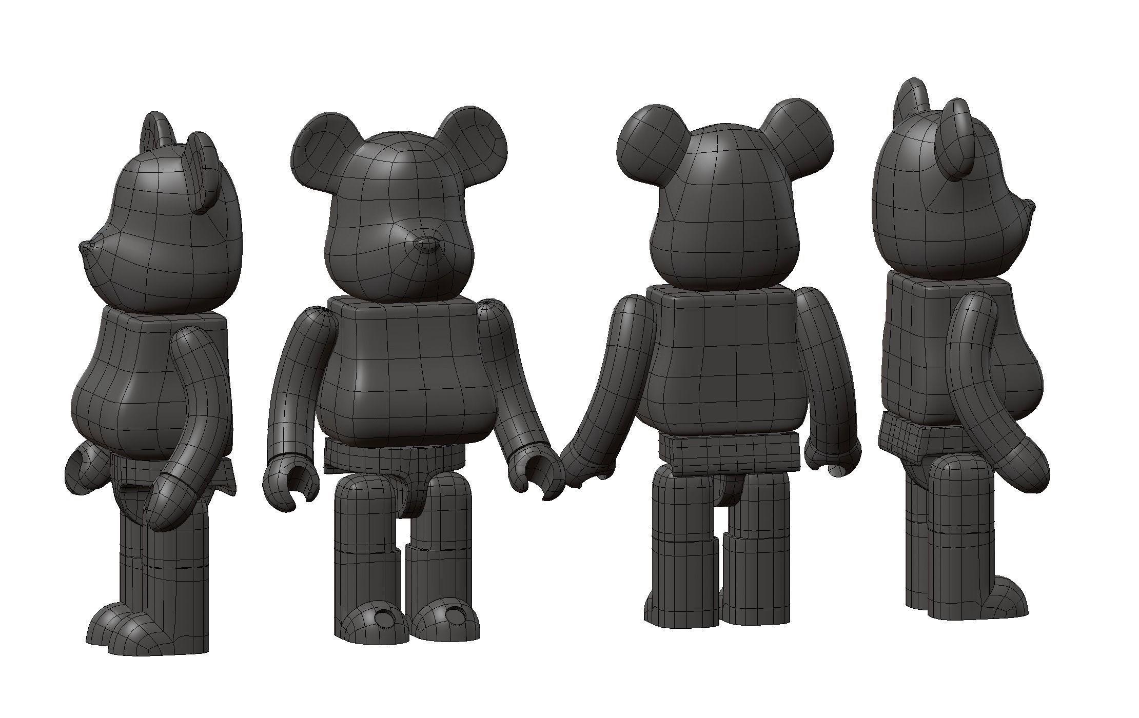 Bearbrick for 3D print 3D print model_3