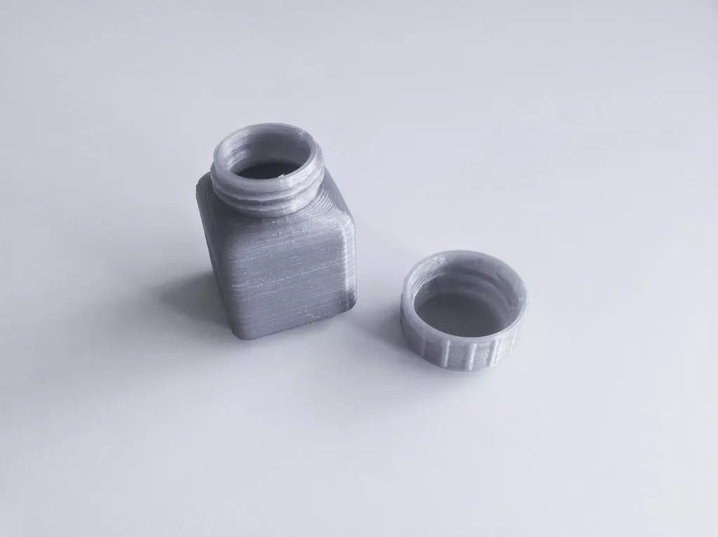 Bottle and Screw Cap 3D print model