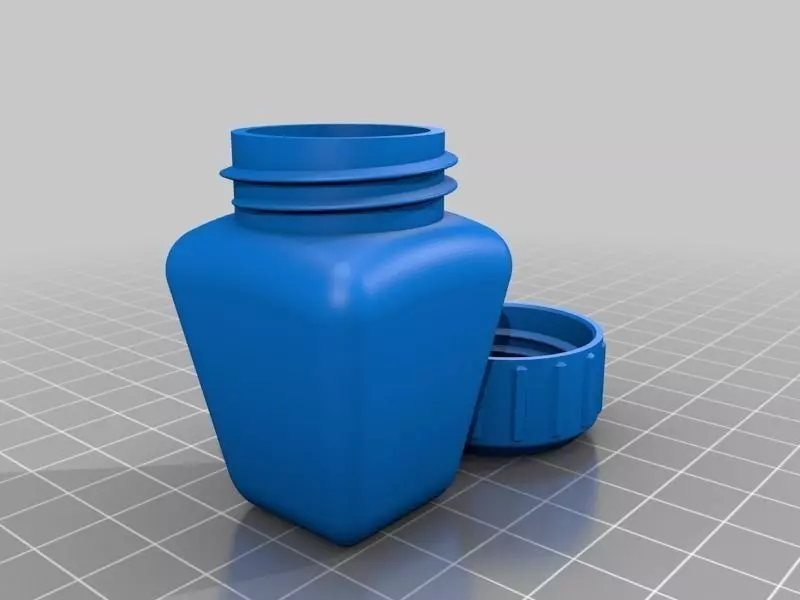 Bottle and Screw Cap Free 3D print model