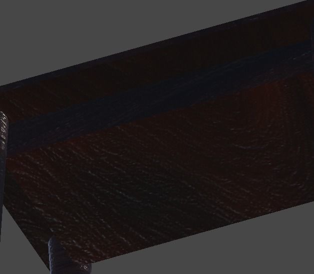 yakiniku table1 Low-poly 3D model_7