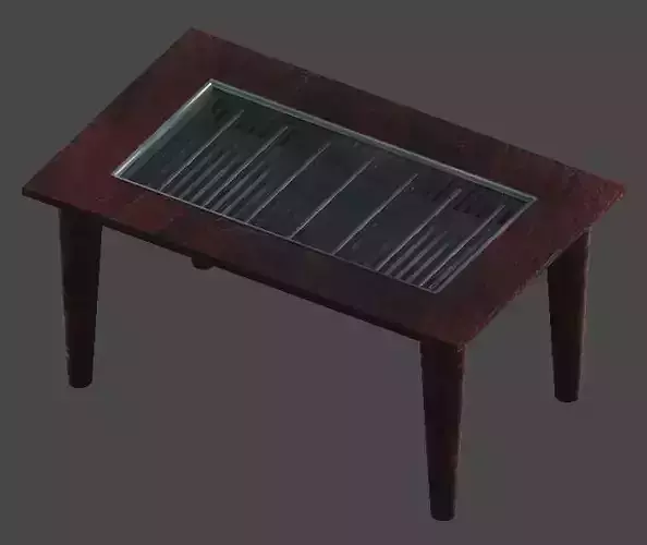 yakiniku table1 Low-poly 3D model