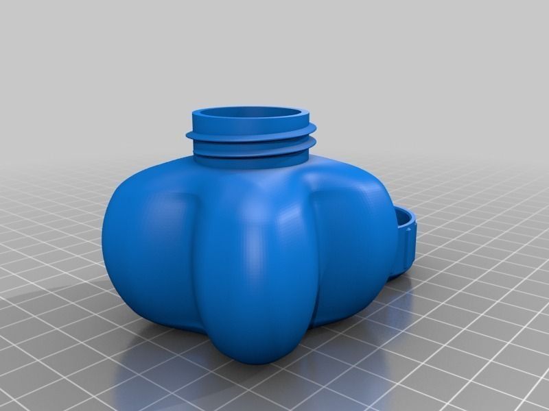 Bottle and Screw Cap 3D print model_3