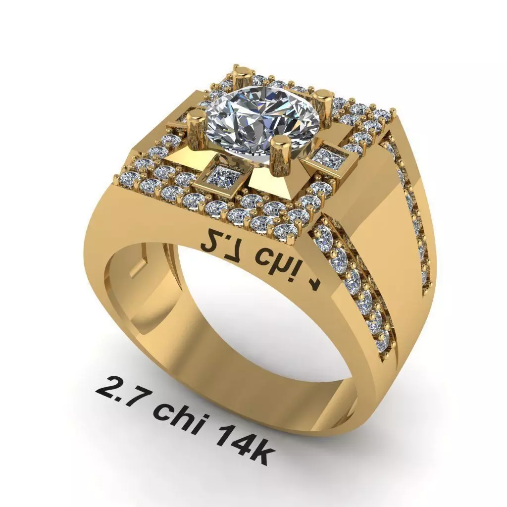 MEN RING BASIC 2 Free 3D print model_0