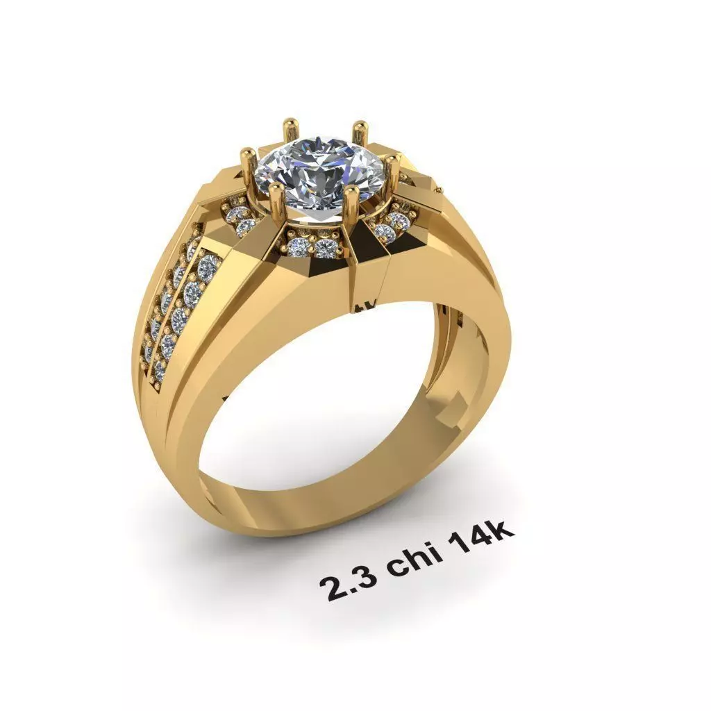 MEN RING BASIC Free 3D print model_0