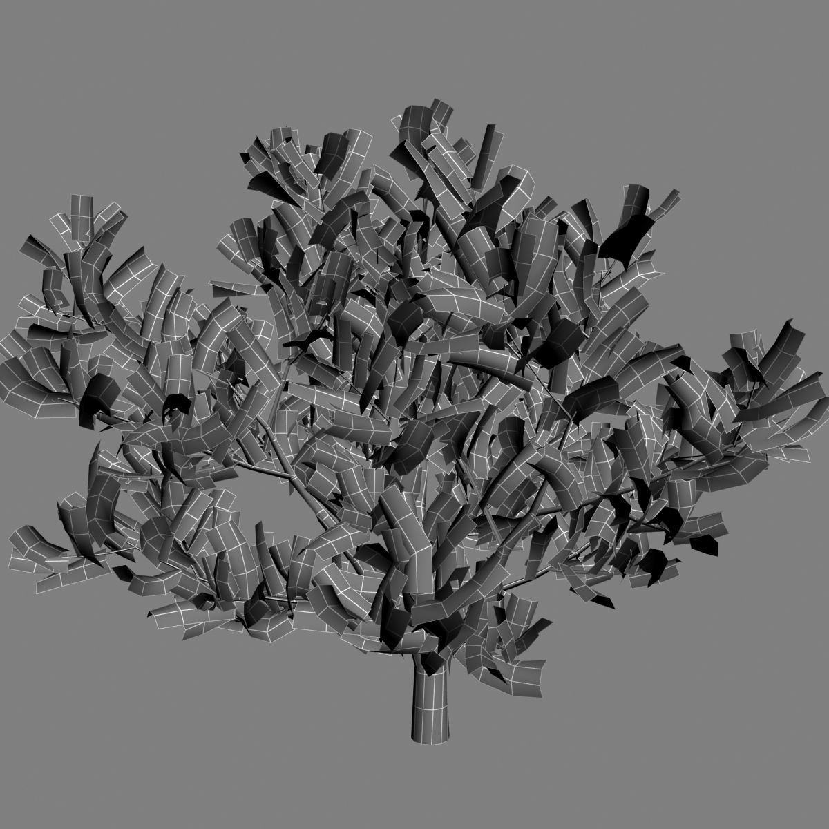 Apple tree Low-poly 3D model_8