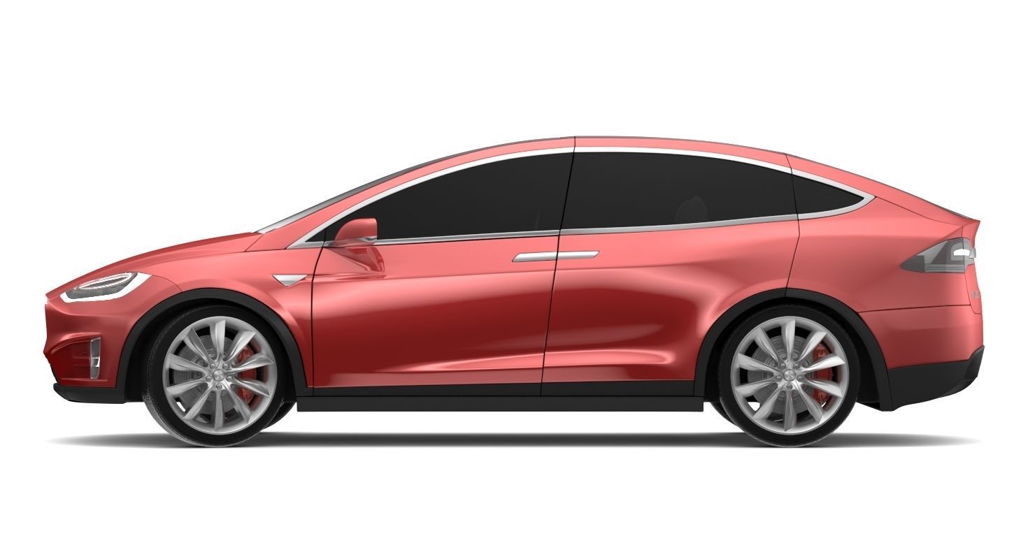 2017 Tesla X Multi Colors 3D model_43