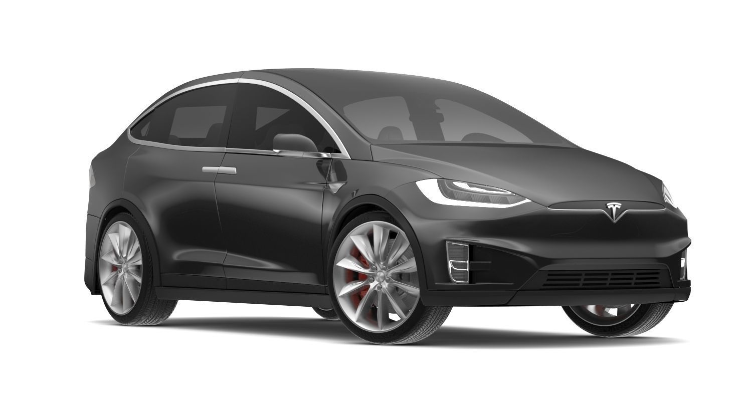 2017 Tesla X Multi Colors 3D model_7