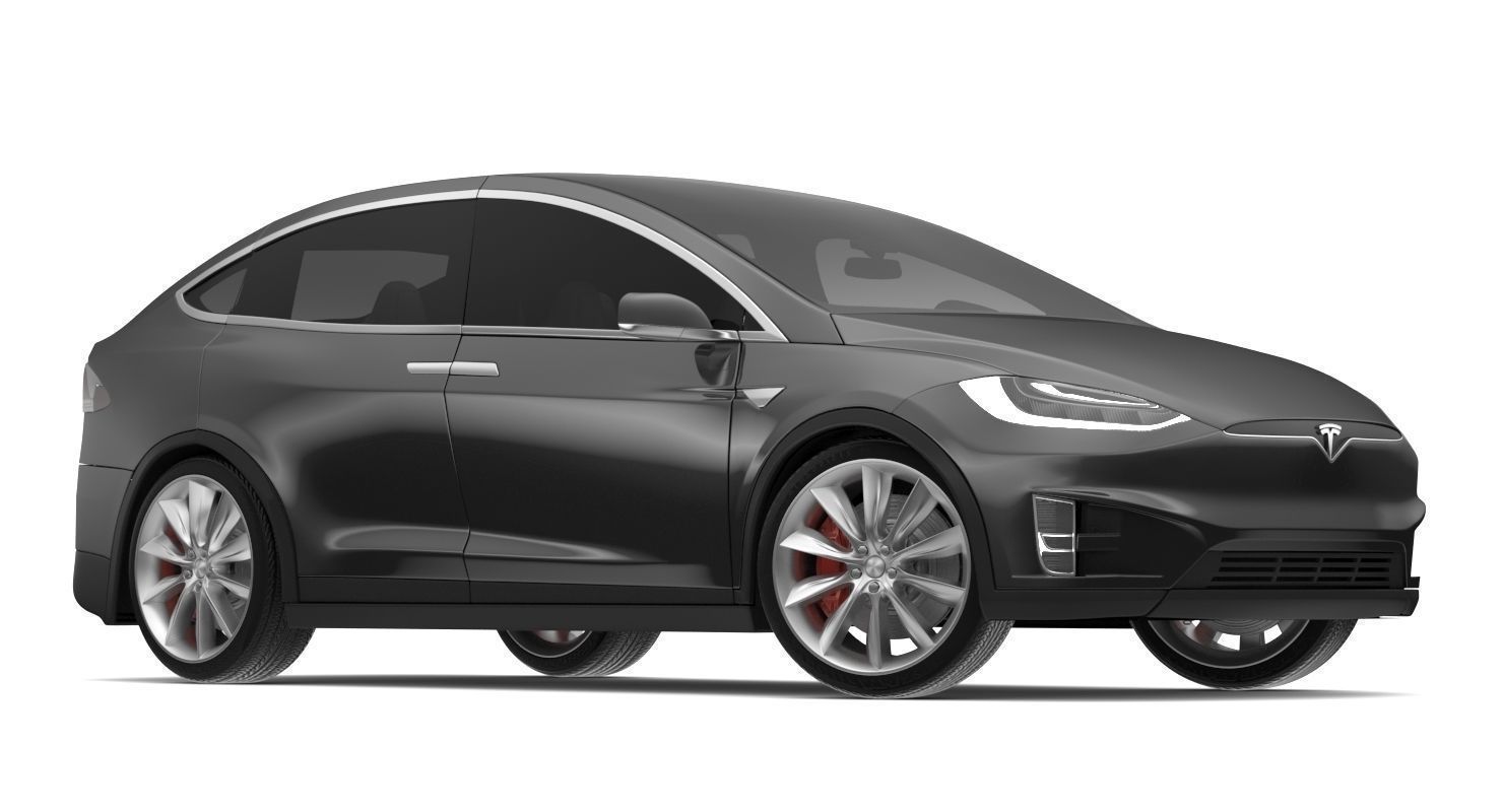 2017 Tesla X Multi Colors 3D model_1