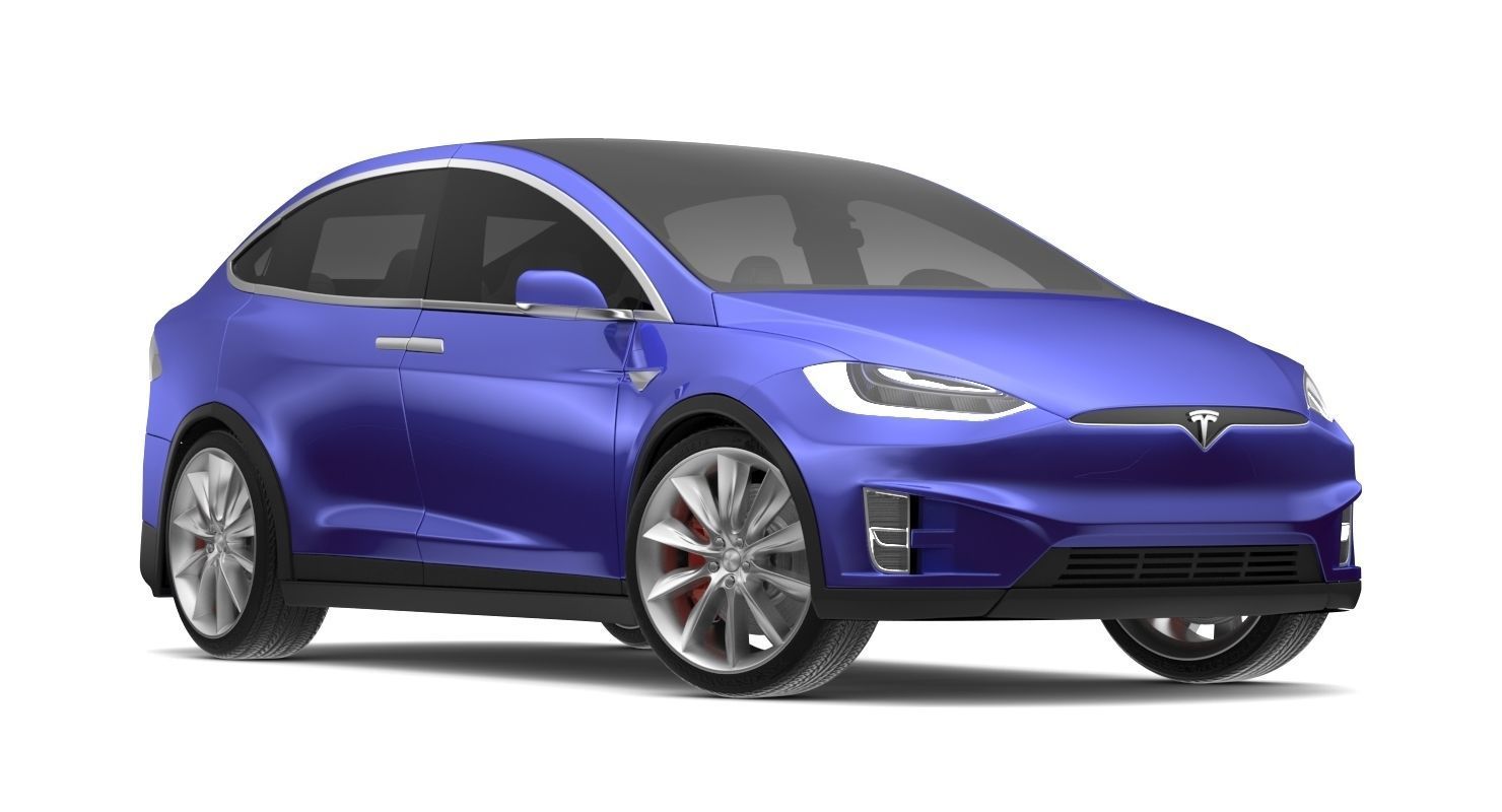 2017 Tesla X Multi Colors 3D model_28