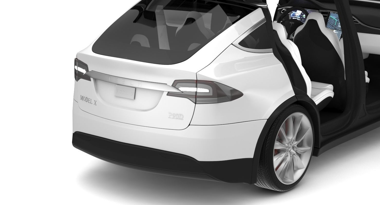 2017 Tesla X Multi Colors 3D model_79