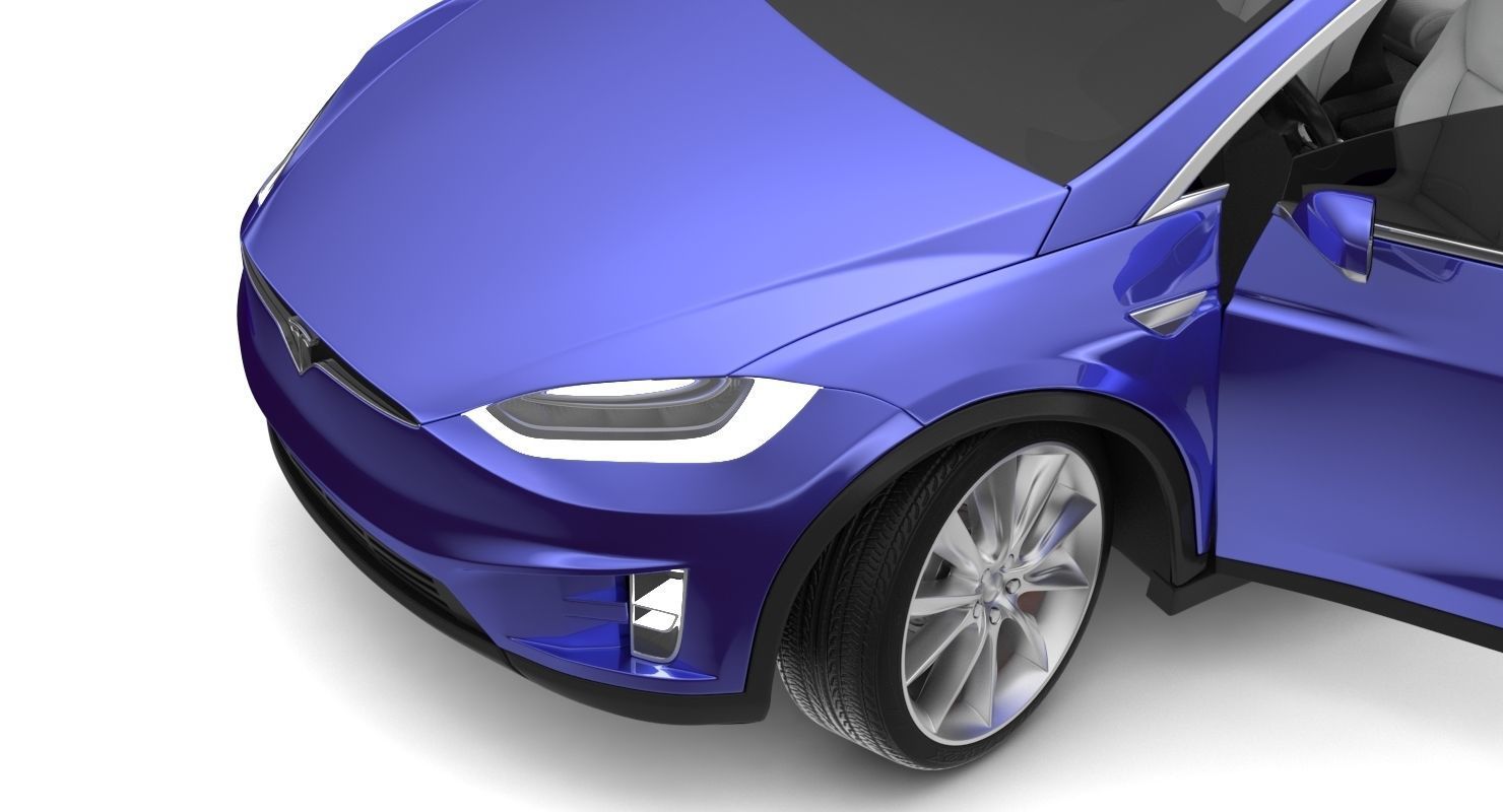 2017 Tesla X Multi Colors 3D model_39