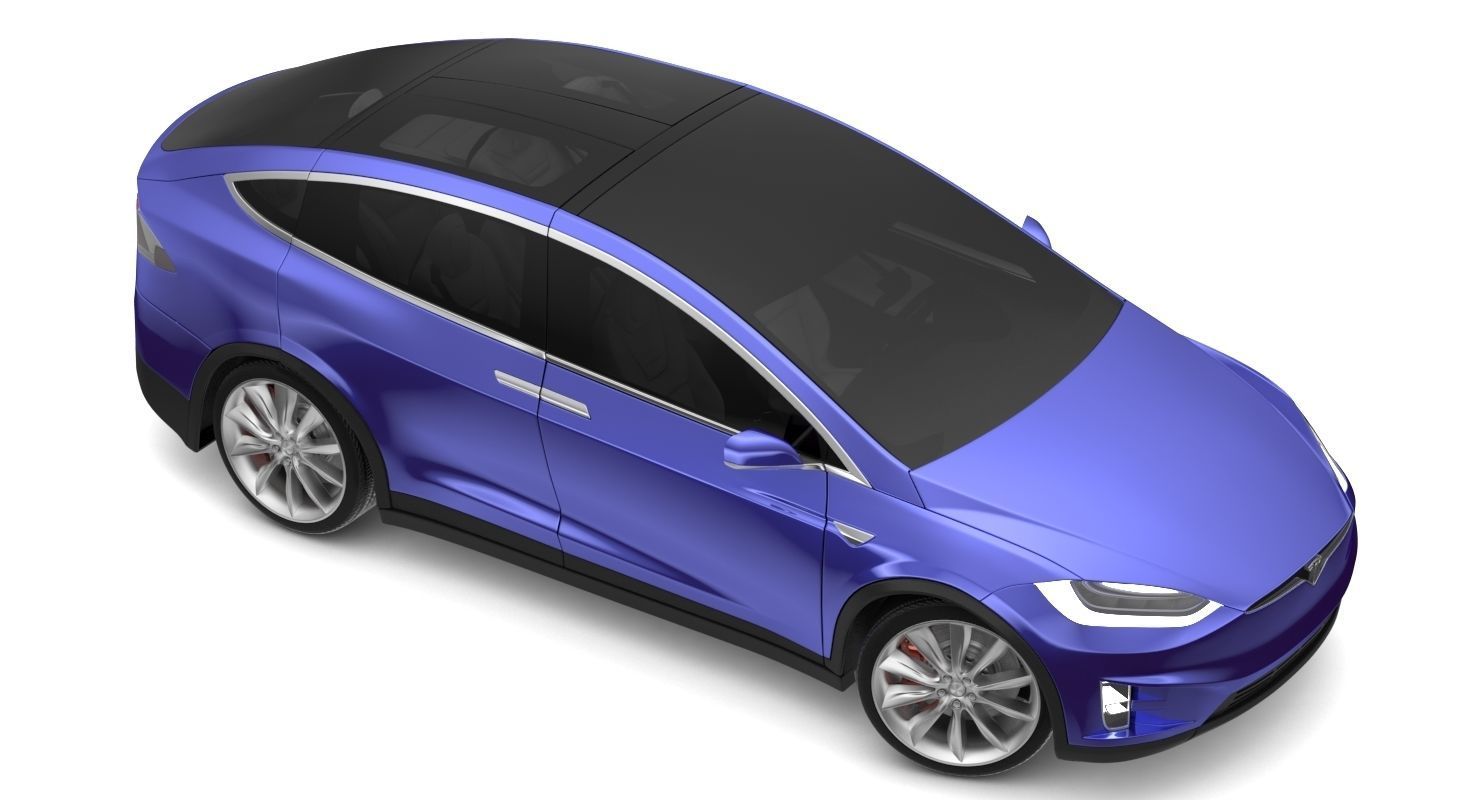 2017 Tesla X Multi Colors 3D model_26