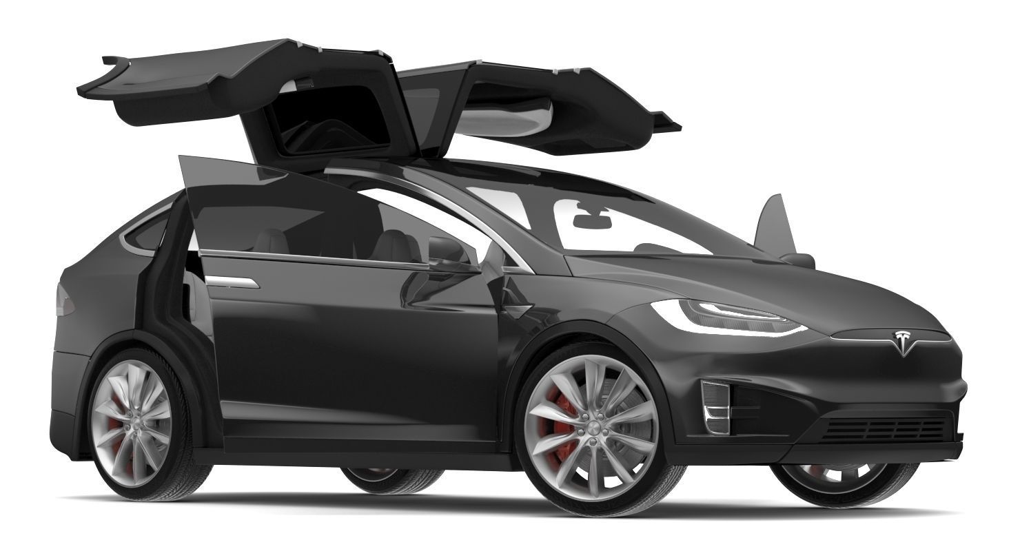 2017 Tesla X Multi Colors 3D model_15