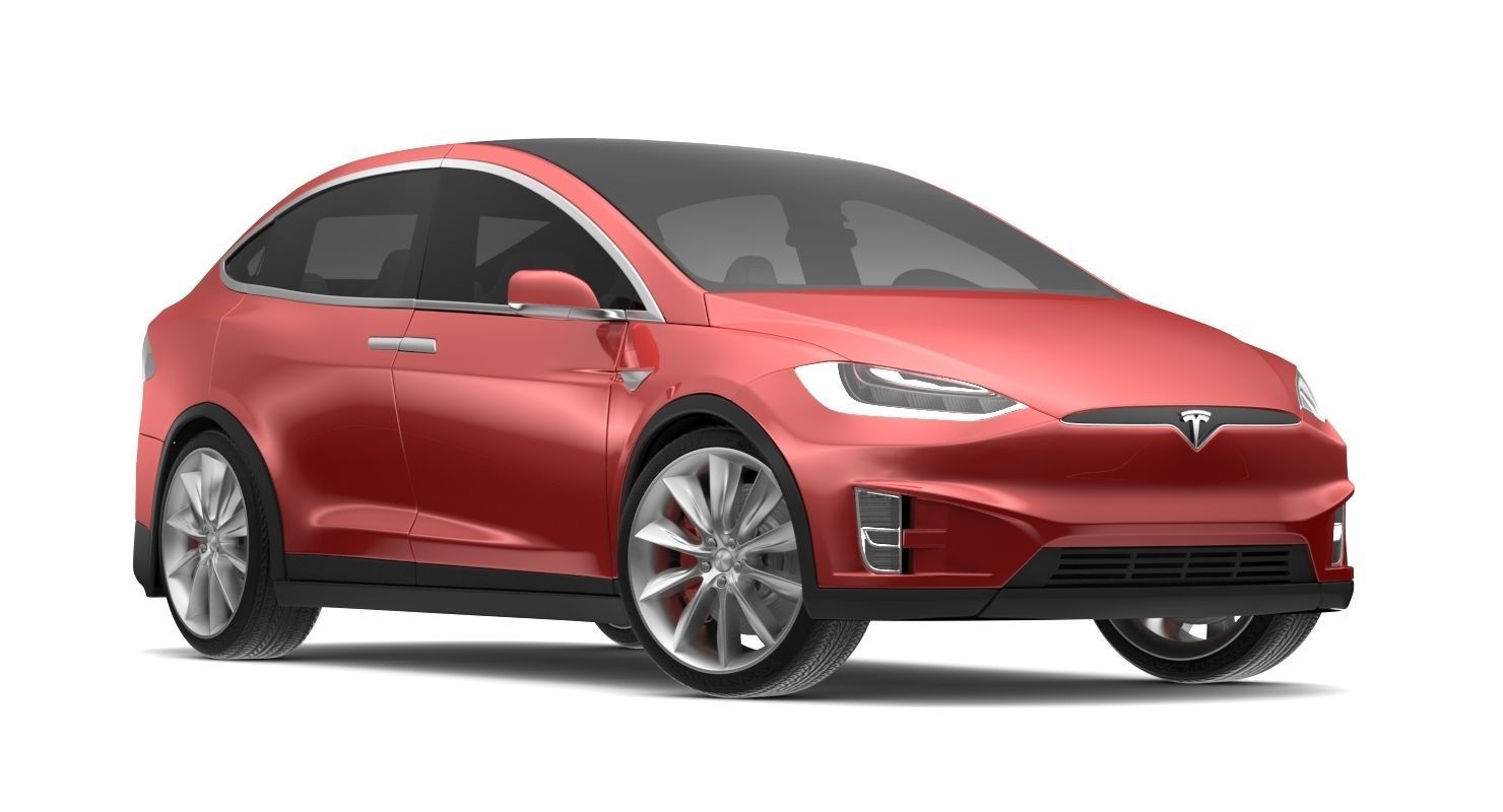 2017 Tesla X Multi Colors 3D model_46