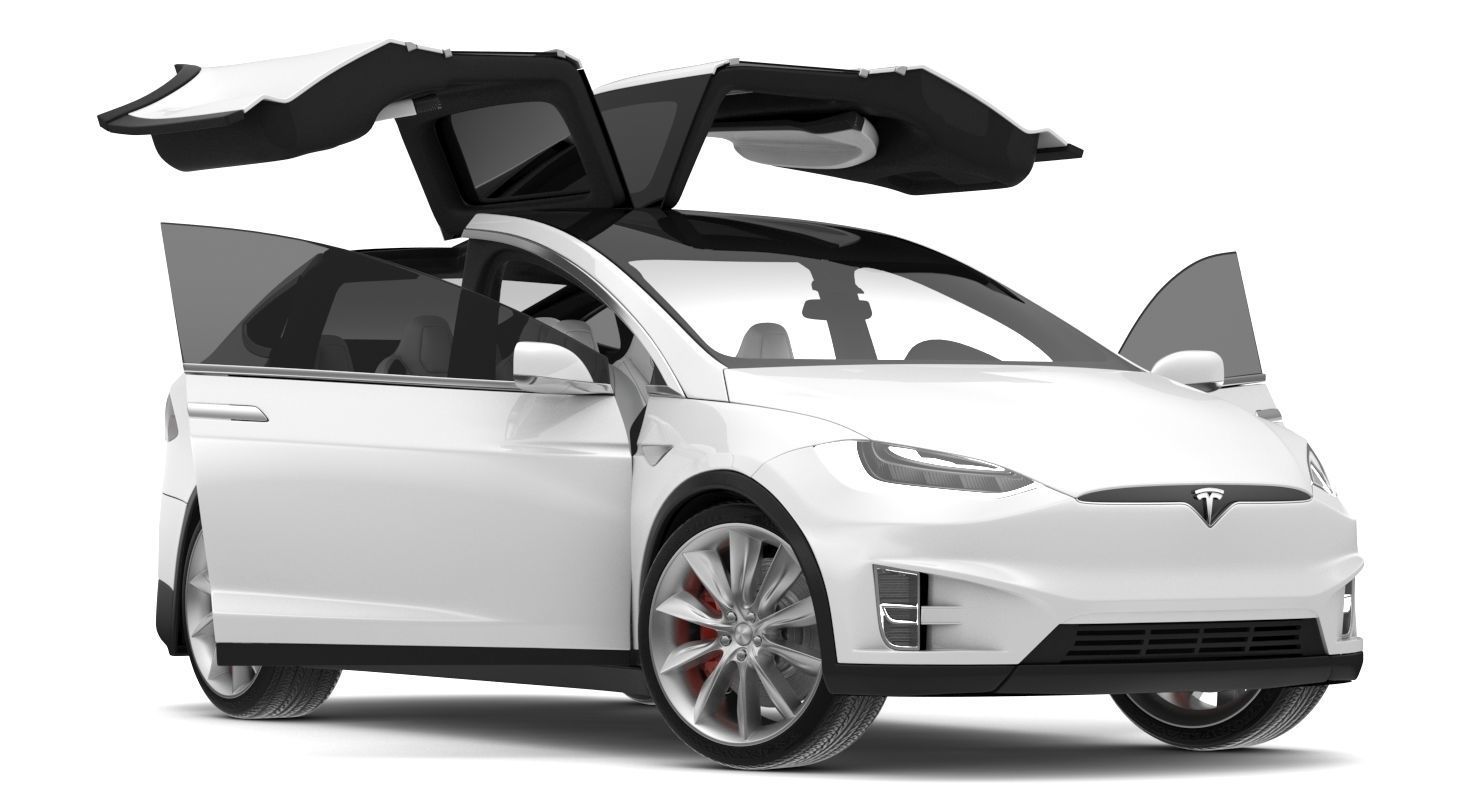 2017 Tesla X Multi Colors 3D model_77