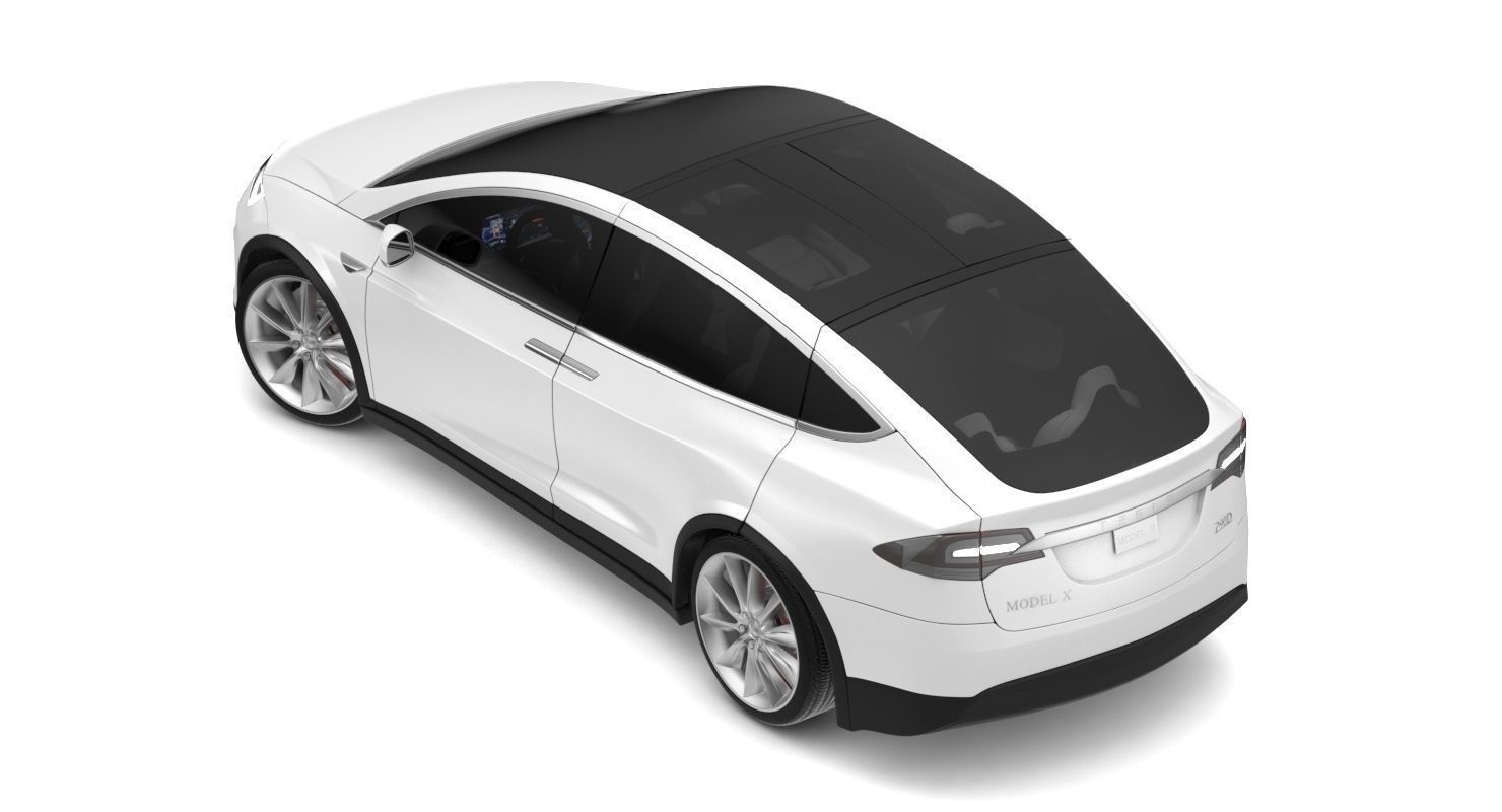 2017 Tesla X Multi Colors 3D model_64