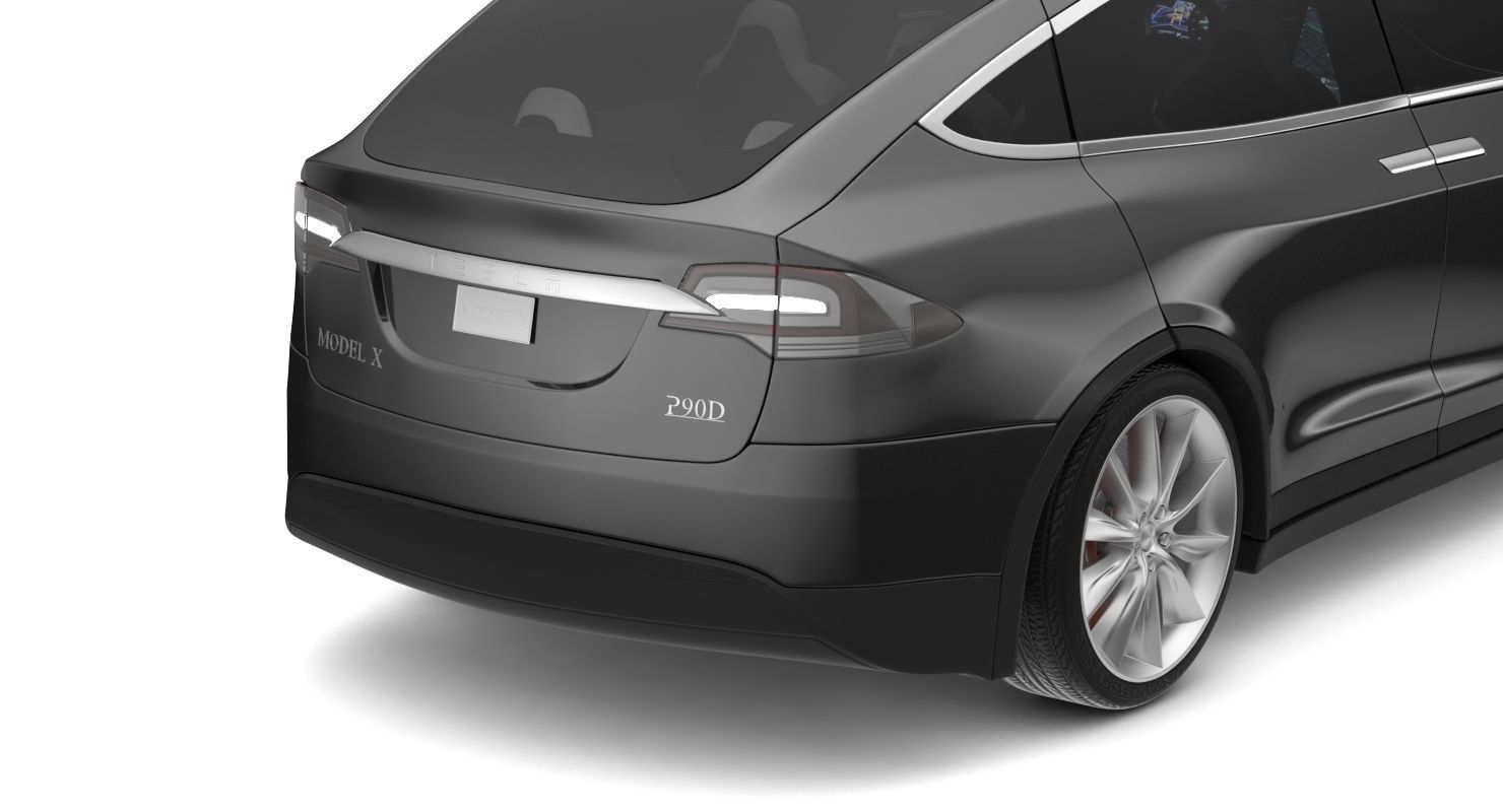 2017 Tesla X Multi Colors 3D model_10