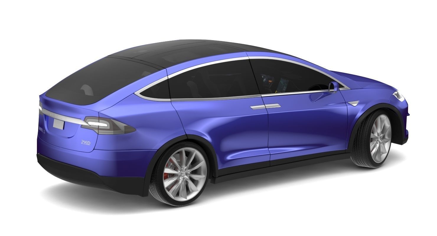 2017 Tesla X Multi Colors 3D model_25