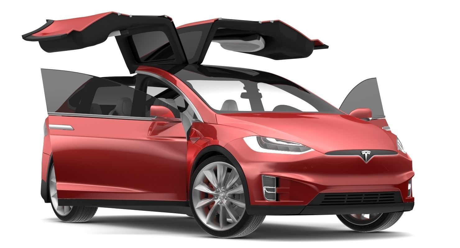2017 Tesla X Multi Colors 3D model_57