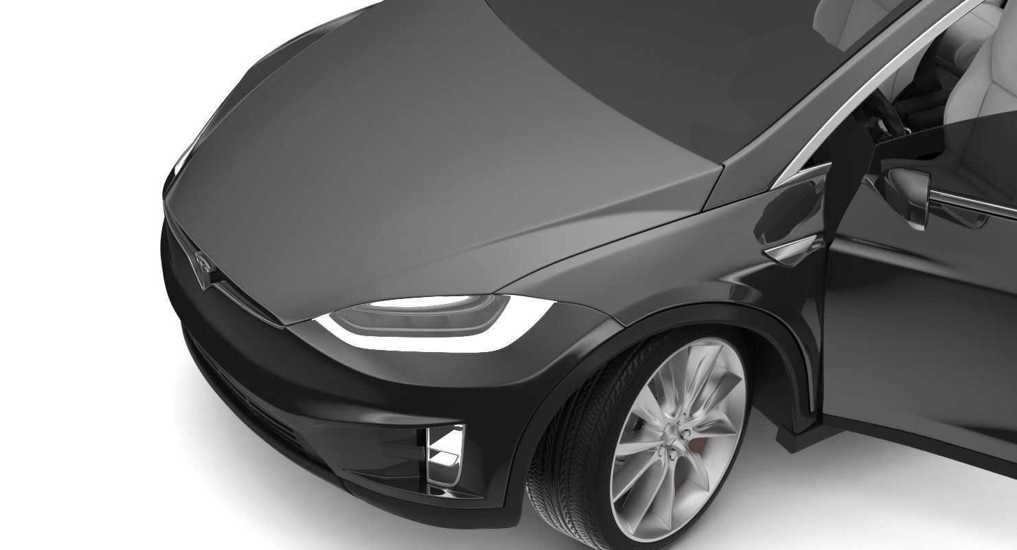 2017 Tesla X Multi Colors 3D model_18