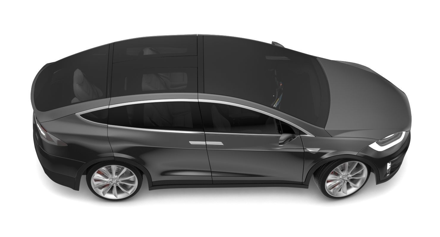 2017 Tesla X Multi Colors 3D model_2